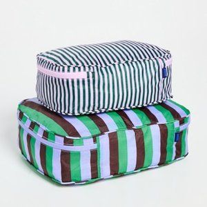 NWT Baggu Packing Cube Set - Vacation Stripe Mix
